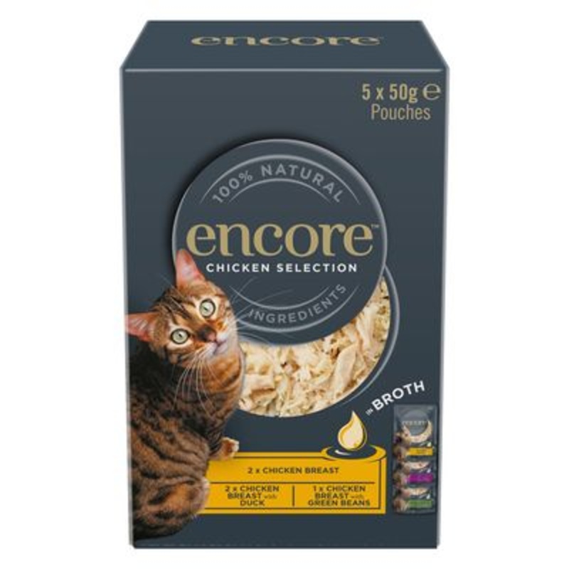 Encore Cat Pouch in Broth 5 x 50g