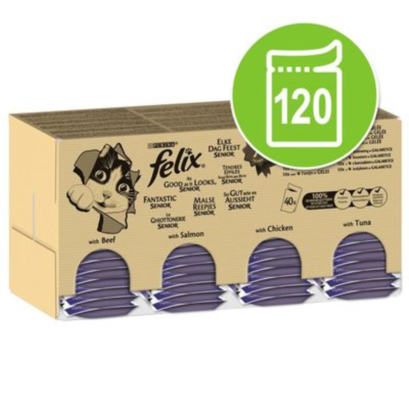 Felix Senior As Good As It Looks Mega Pack 120 x 85g