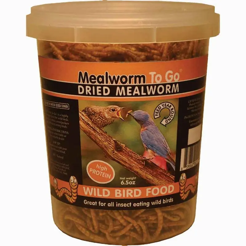 Mealworm To Go - Dried - Tub - 5.5 oz