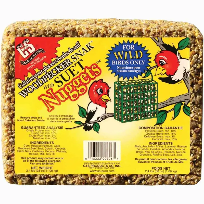 Woodpecker Snak with Suet Nuggets 2.4 lb