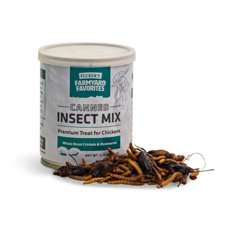 Flukers - Farmyard Favorites - Canned Insect Mix 2.75oz