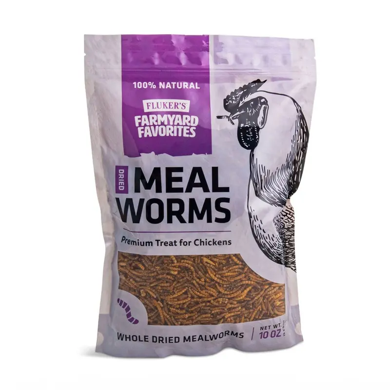 Flukers - Farmyard Favorites - Dried Mealworms 10oz