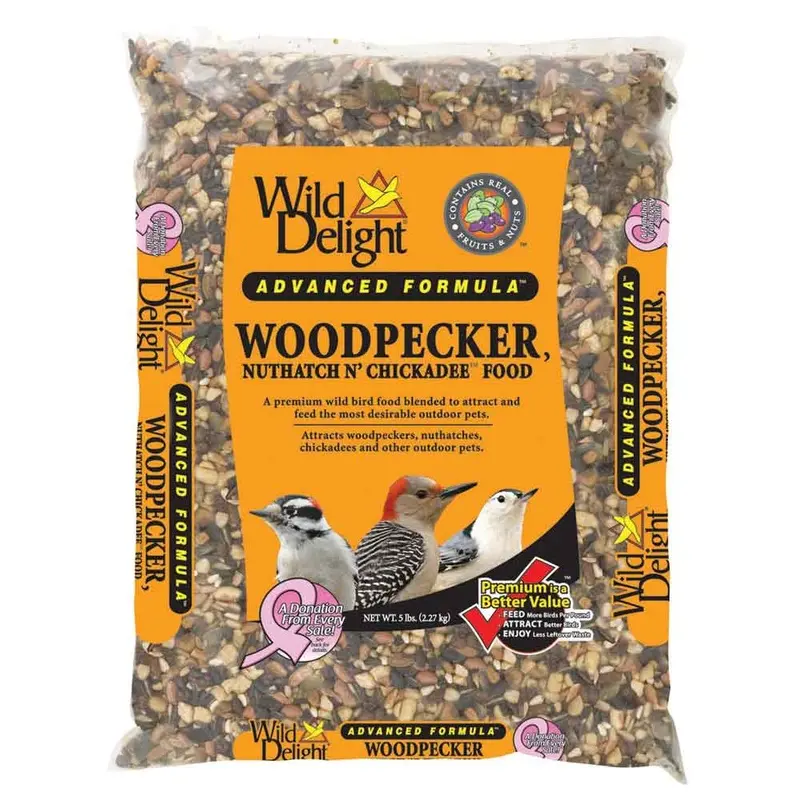 WILD DELIGHT WOODPECKER, NUTHATCH N' CHICKADEE FOOD - 5 LB.