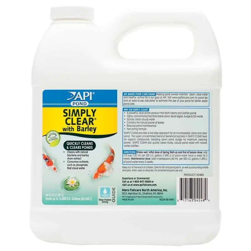 Pond Care Simply Clear Pond Clarifier - Liquid - 64 oz