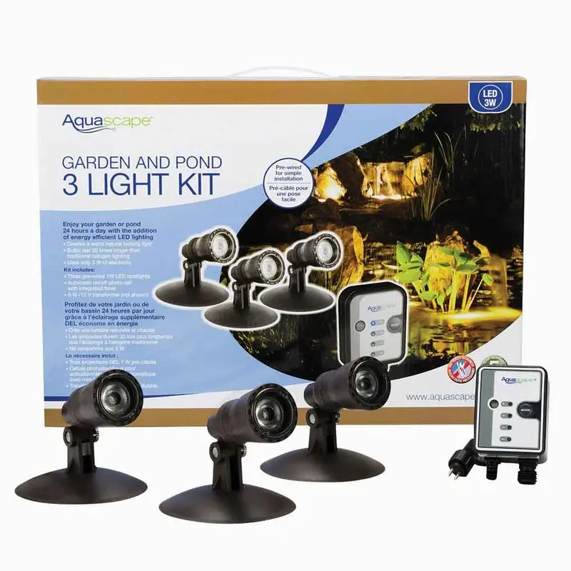 Aquascape LED Pond & Landscape Lights - 3 pc
