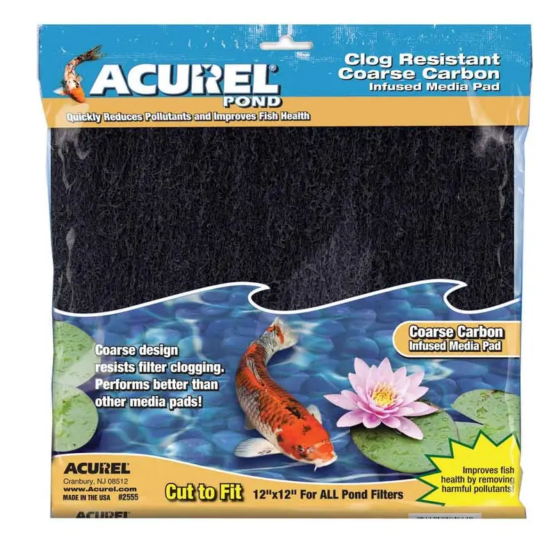 Acurel Clog Resistant Carbon Infused Media Pad - Coarse