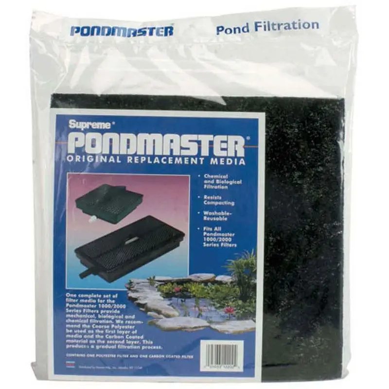 Replac Carbon & Crse Pad Med for Pond Master 1000 2000 Filte