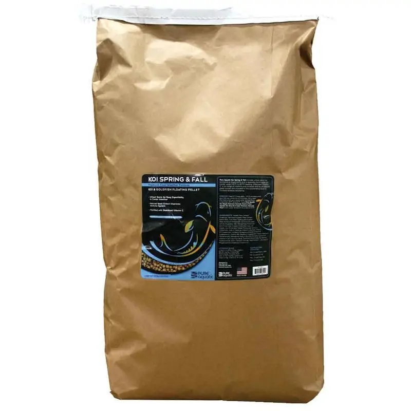 Pure Aquatic- Koi Sprng & Fll - 33lb- 5mm- 3/16in Float Pell