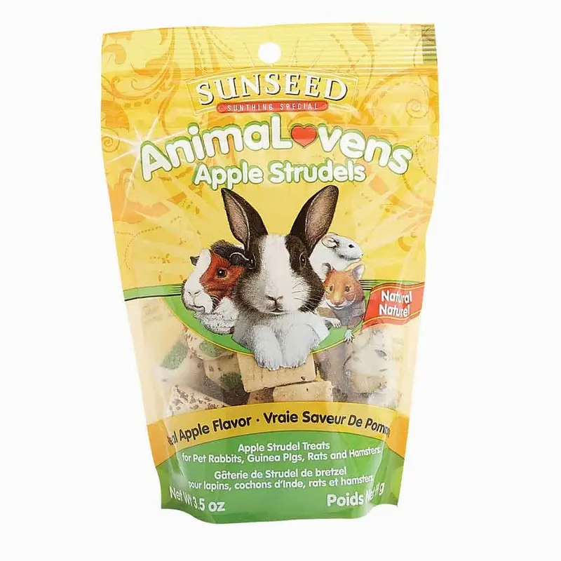 Animalovens Treat for Small Animals - Apple Strudel - 3.5oz.