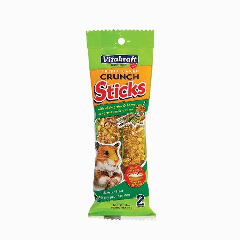Hamster Crunch Sticks Whole Grains Honey Glazed Yogurt 2pk