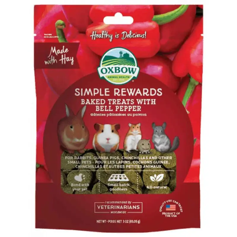 Oxbow Simple Rewards Treats - Bell Pepper - 2 oz