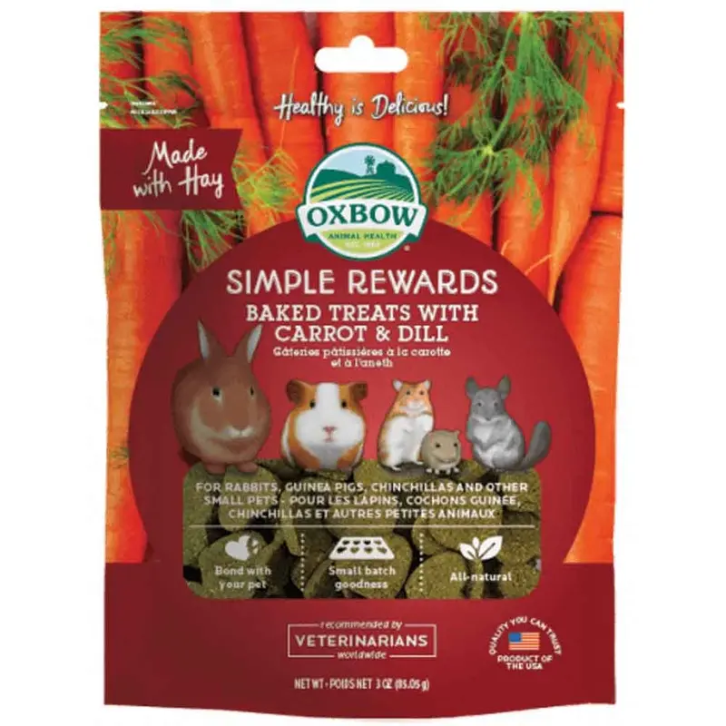 Oxbow Simple Rewards Treats - Carrot & Dill - 2 oz