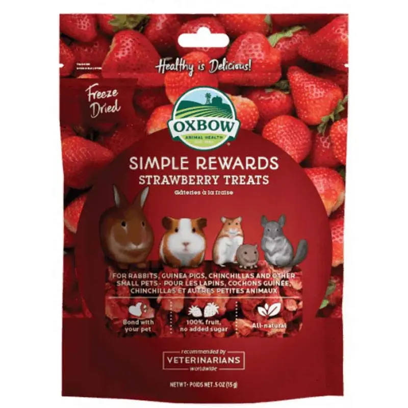 Oxbow Simple Rewards Treats - Strawberry - .5 oz.