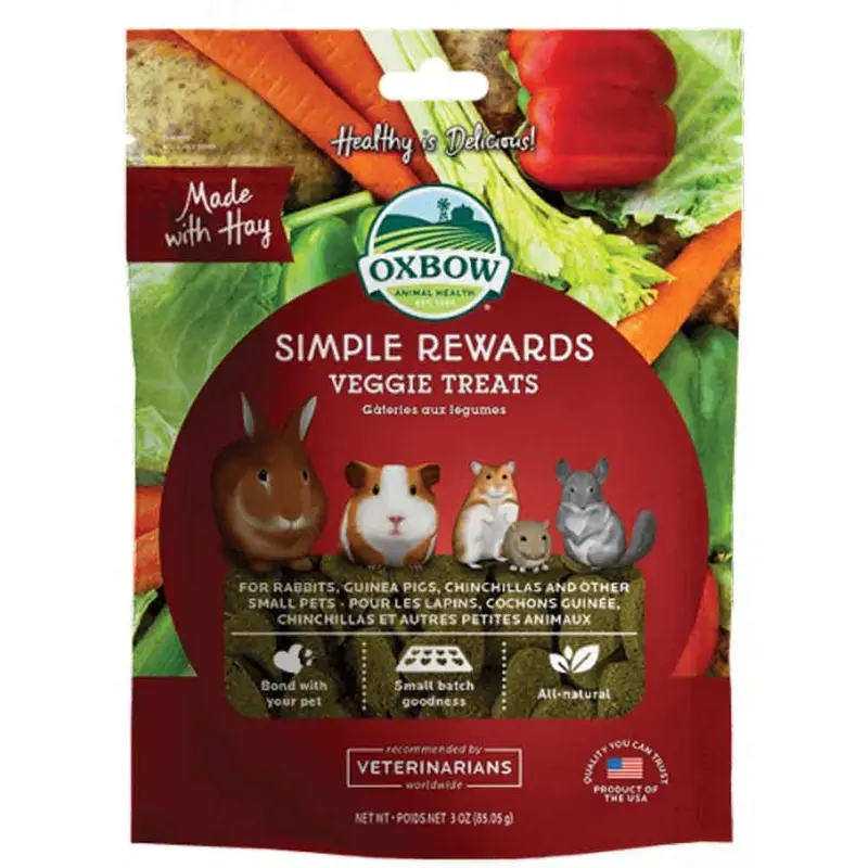Oxbow Simple Rewards Treats - Veggie - 3 oz.