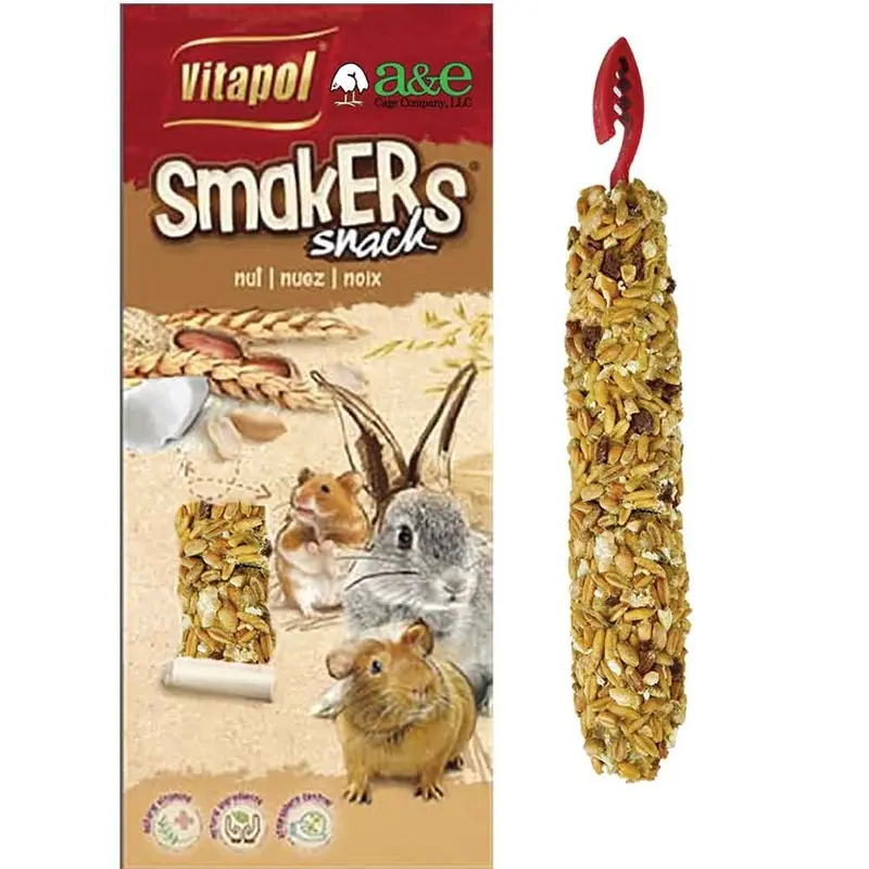 Smakers Small Animal Treat Sticks - Nut - 2pk