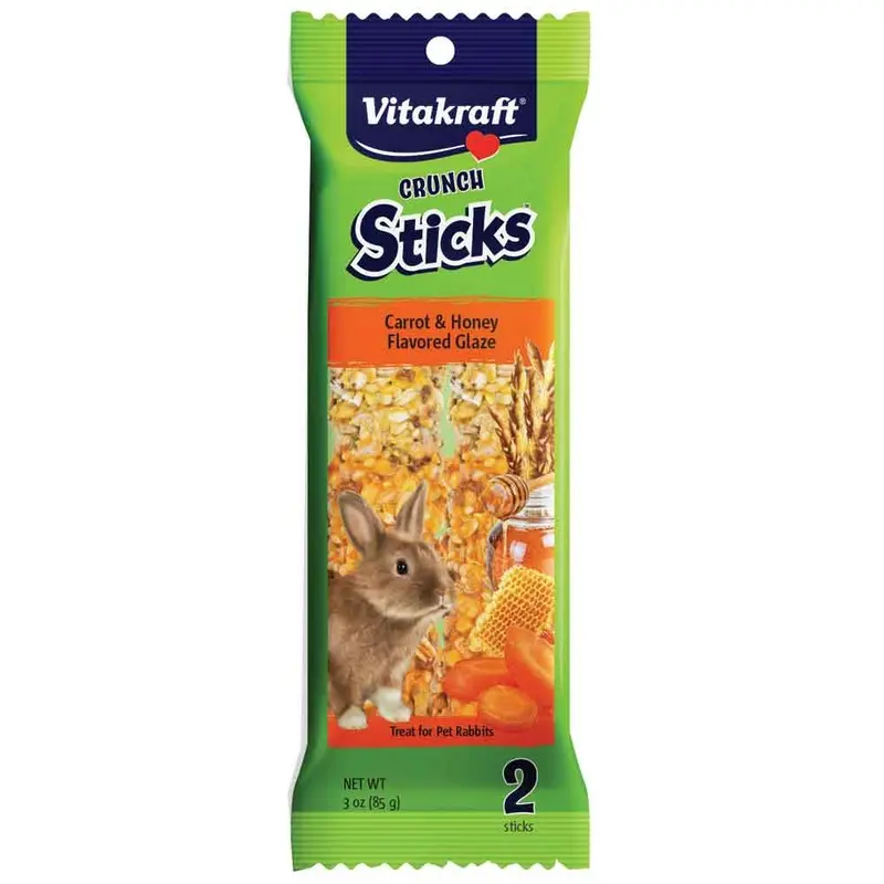 Vitakraft Crunch Sticks - Carrot N Honey for Rabbits - 3 oz