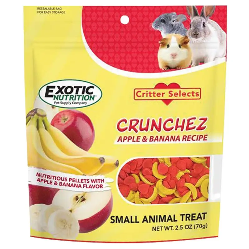 Exotic Nutrition - Crunches Apple & Banana Treats 2.5oz.