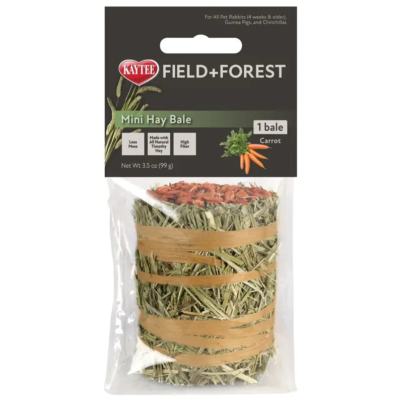 Kaytee - Field&Forest Mini Carrot Hay Bale