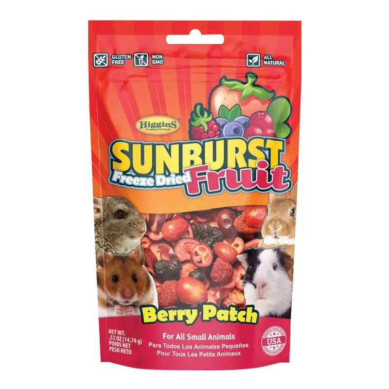 Sunburst Freeze Dried Small Animal Treats - Berry Patch