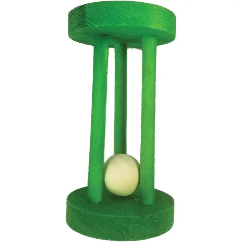 A&E CAGE - NIBBLES WOODEN CYLINDER W/ BALL CHEW TOY