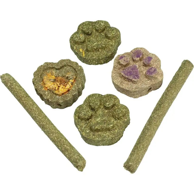 A&E SMALL PET TOY - NIBBLES - TIMOTHY HAY VARIETY PACK