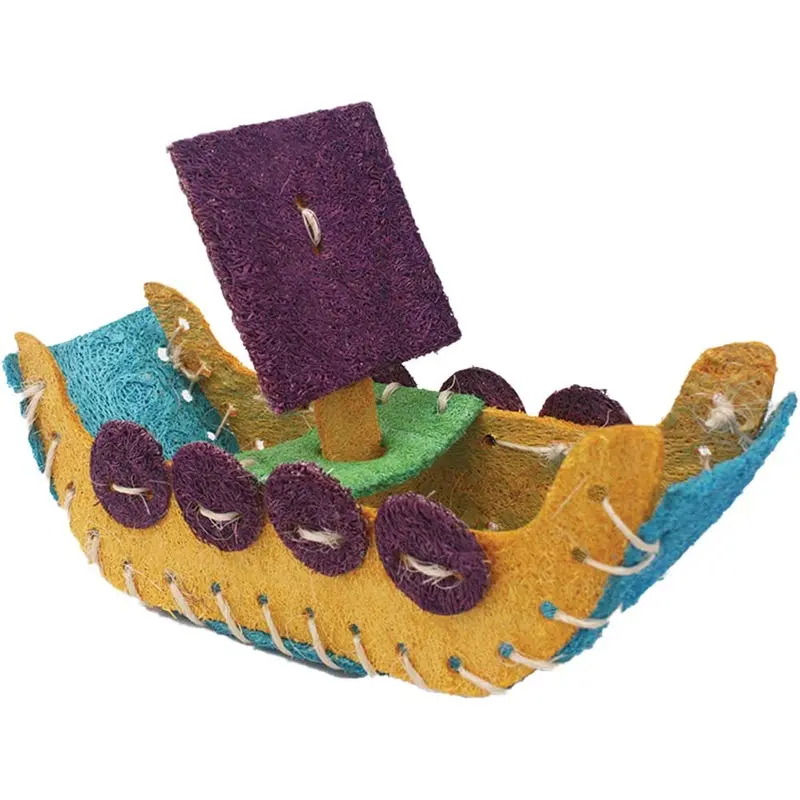 NIBBLES LOOFAH BOAT CHEW