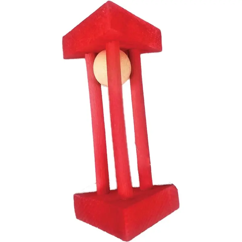 NIBBLES WOODEN TRIANGLE W/BALL CHEW
