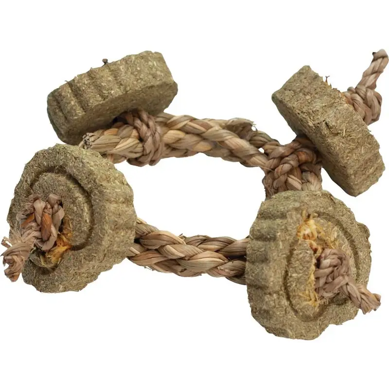 A&E SMALL PET TOY - NIBBLES - TIMOTHY HAY BRAIDED ROPE CIRCLE