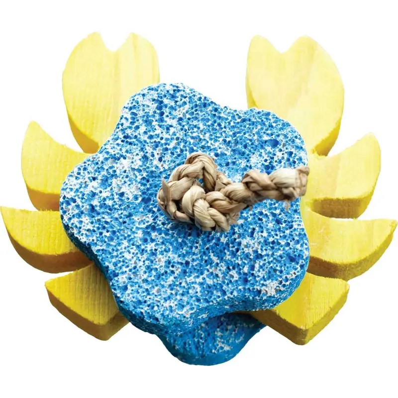 A&E SMALL PET TOY - NIBBLES - WOOD CRAB W PUMICE ROCK