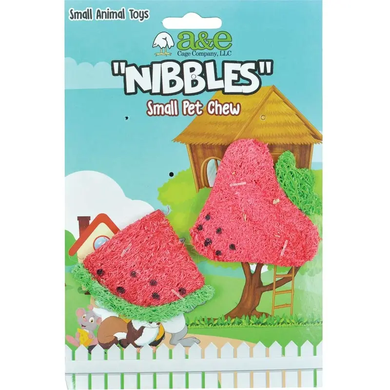 NIBBLES LOOFAH STRAWBERRY WATERMELON CHEW
