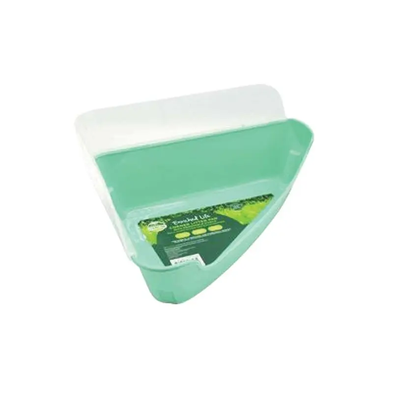 Oxbow - Enriched Life - Corner Litter Pan with Removable Shield
