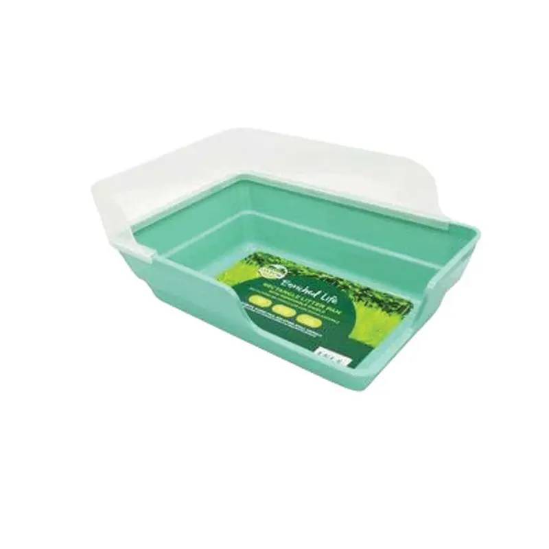 Oxbow - Enriched Life - Rectangle Litter Pan with Removable Shield