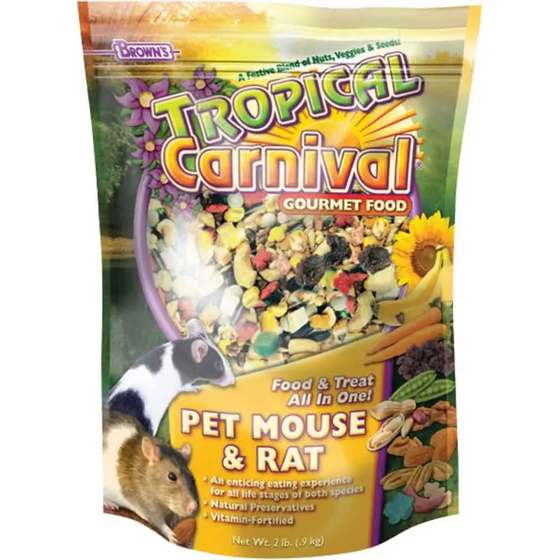 TROPICAL CARNIVAL FOOD - MOUSE & RAT - 2 LB.