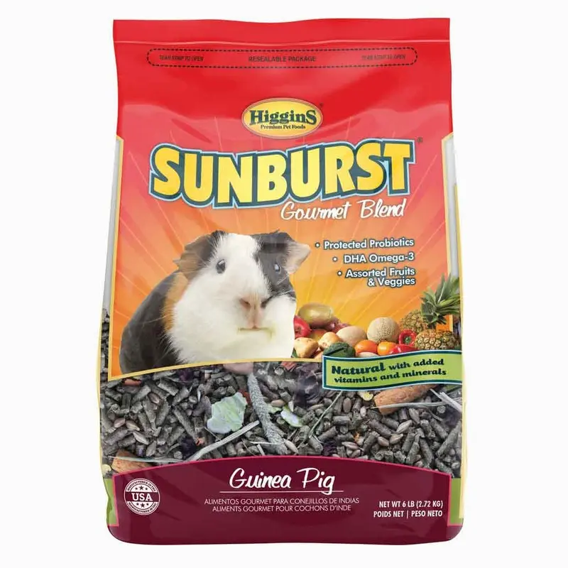 HIGGINS SUNBURST FOOD -GUIN PIG - 6LB