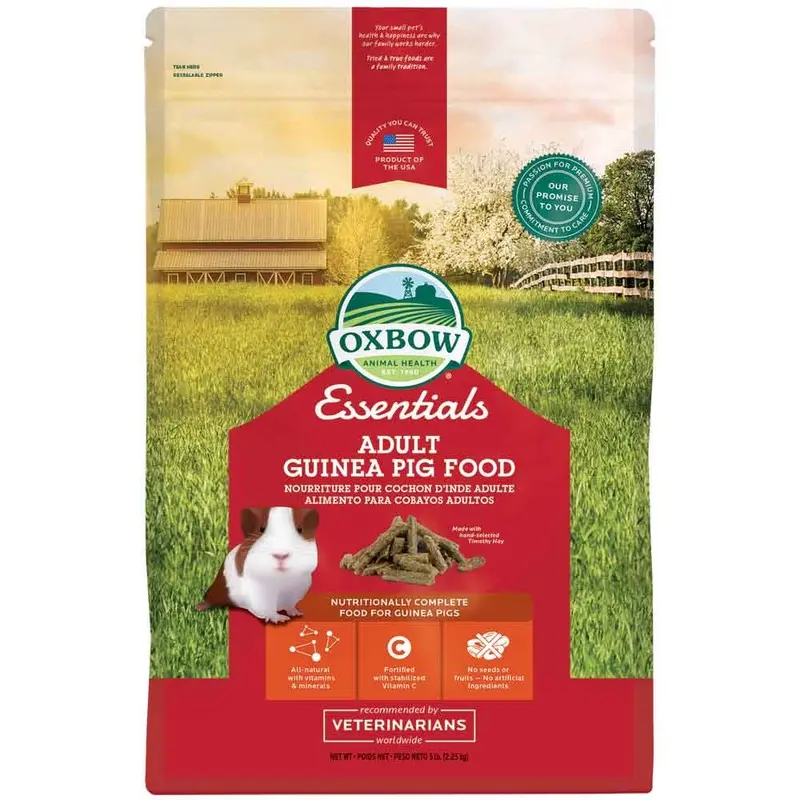 OXBOW ESSENTIALS ADULT GUINEA PIG FOOD - 5 LB.