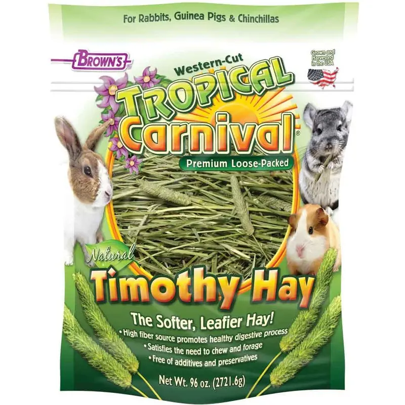 TROPICAL CARNIVAL TIMOTHY HAY - 96 OZ.