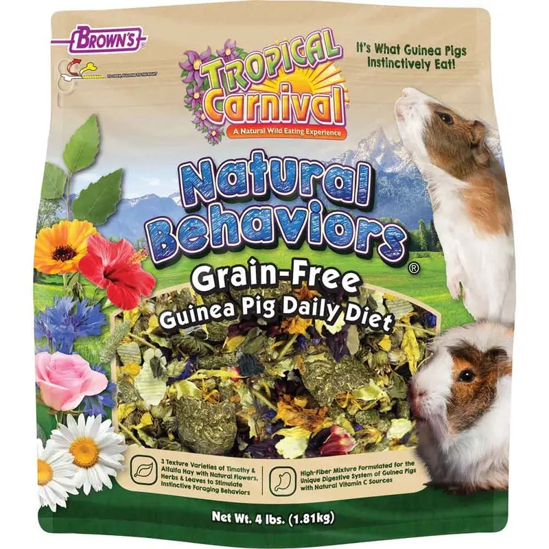 BROWN'S - TROPICAL CARNIVAL - NATURAL BEHAVIORS G. PIG 4 LB.