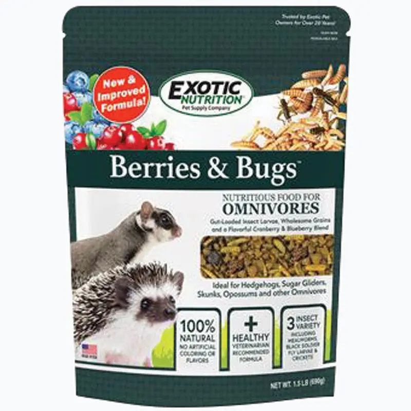 Exotic Nutrition - Berries & Bugs Diet 1.5lb.