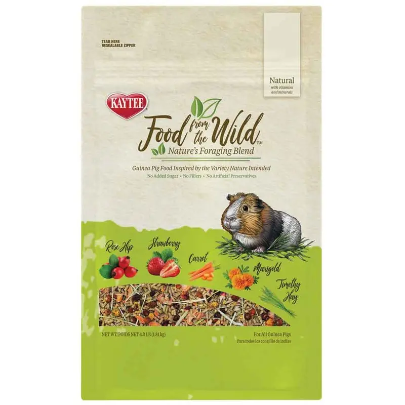 KAYTEE - FOOD FROM THE WILD - GUINEA PIG FOOD - 4 LB