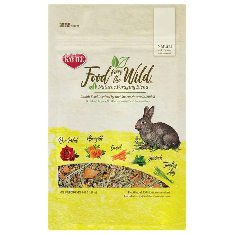 KAYTEE - FOOD FROM THE WILD - RABBIT FOOD - 4 LB