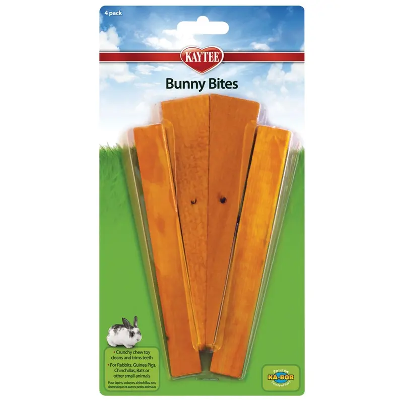 Kaytee Bunny Bites Carrot Chews - 4 pk