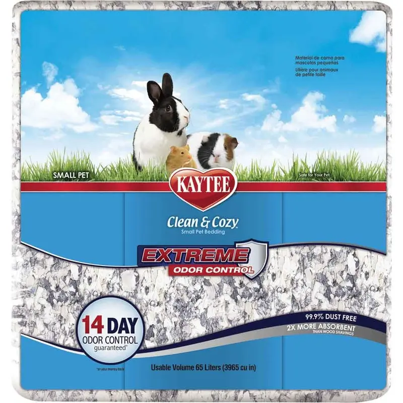 KAYTEE - CLEAN & COZY PET BEDDING - EXTREME ODOR - 65L