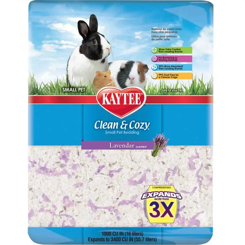 KAYTEE CLEAN & COZY PET BEDDING - LAVENDER - 49.2L