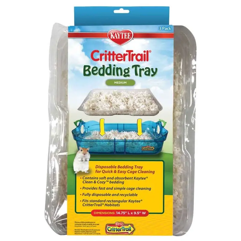 Kaytee Crittertrail Bedding Tray - 3 pack