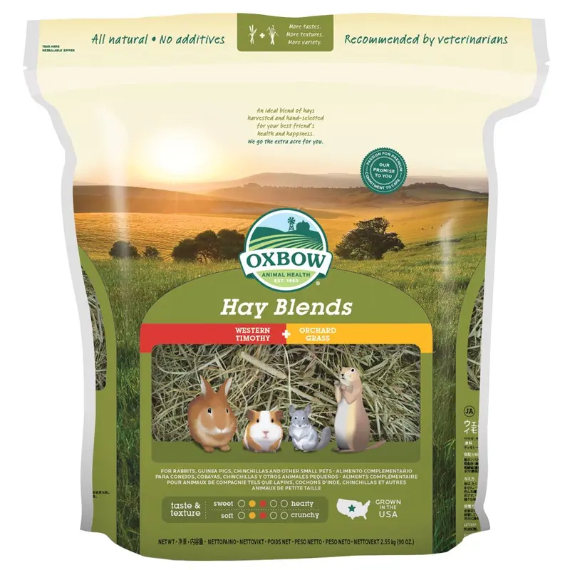 OXBOW HAY BLENDS - TIMOTHY / ORCHARD - 90 OZ