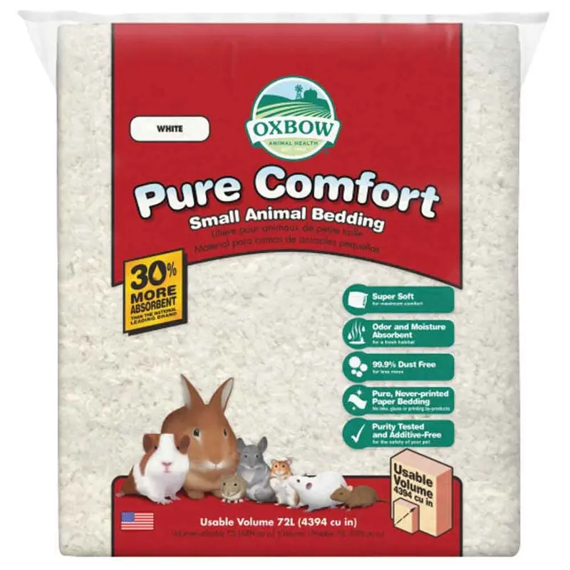 Oxbow - Pure Comfort Small Animal Bedding - White - 72 L