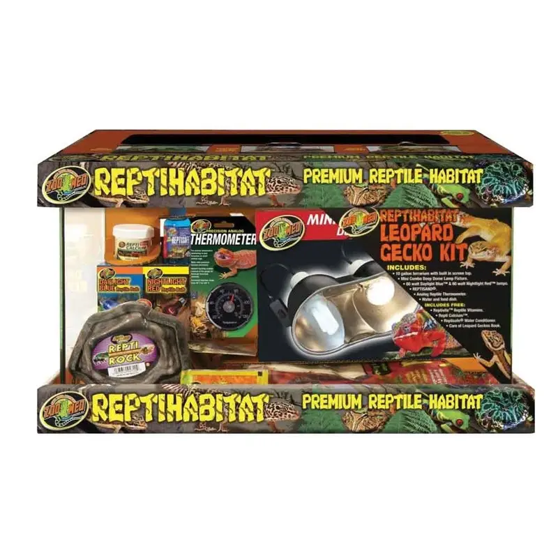 Zoo Med ReptiHabitat Leopard Gecko Kit - 10 Gallon