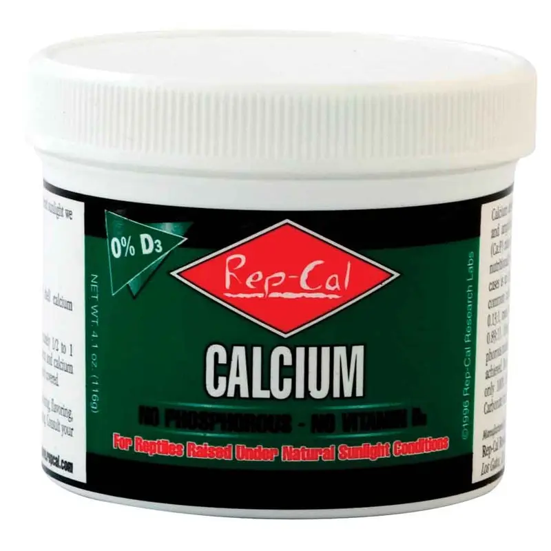 Rep-Cal - 0% D3 Calcium Ultrafine - 3.3 oz
