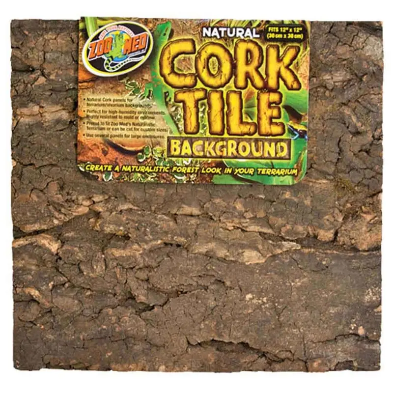 Zoo Med - Natural Cork Tile Background 12x12in