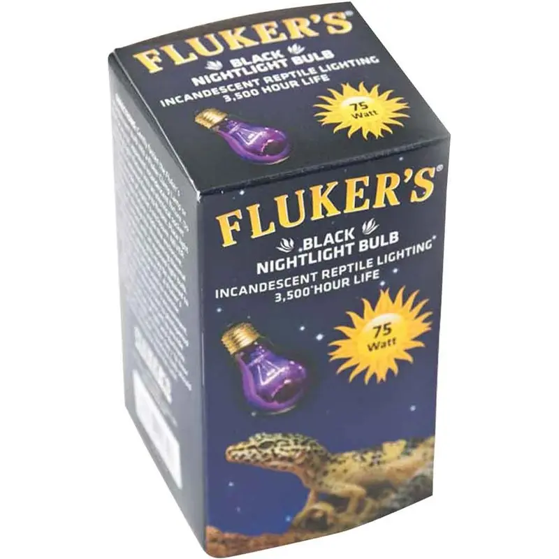 Fluker's - Nightlight Bulb - Black - 75W